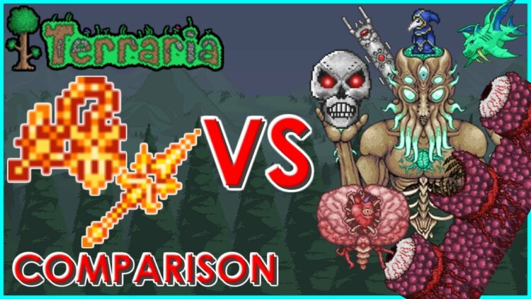 Terraria Solar Eruption And Daybreak Vs Bosses Comparison Youtuberi Tv - area 14 scp 330 test roblox youtube