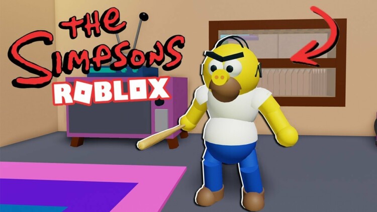 Roblox Simpsonovi Youtuberi Tv - escapa de homero simpson en roblox youtube